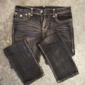 True Religion Ricky Super T Relaxed Straight 34